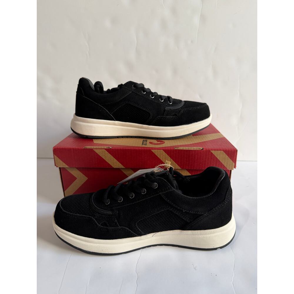 Billy Comfort Jogger Adaptive Shoes Sneakers Black Suede Women Sz 7 NEW in BOX